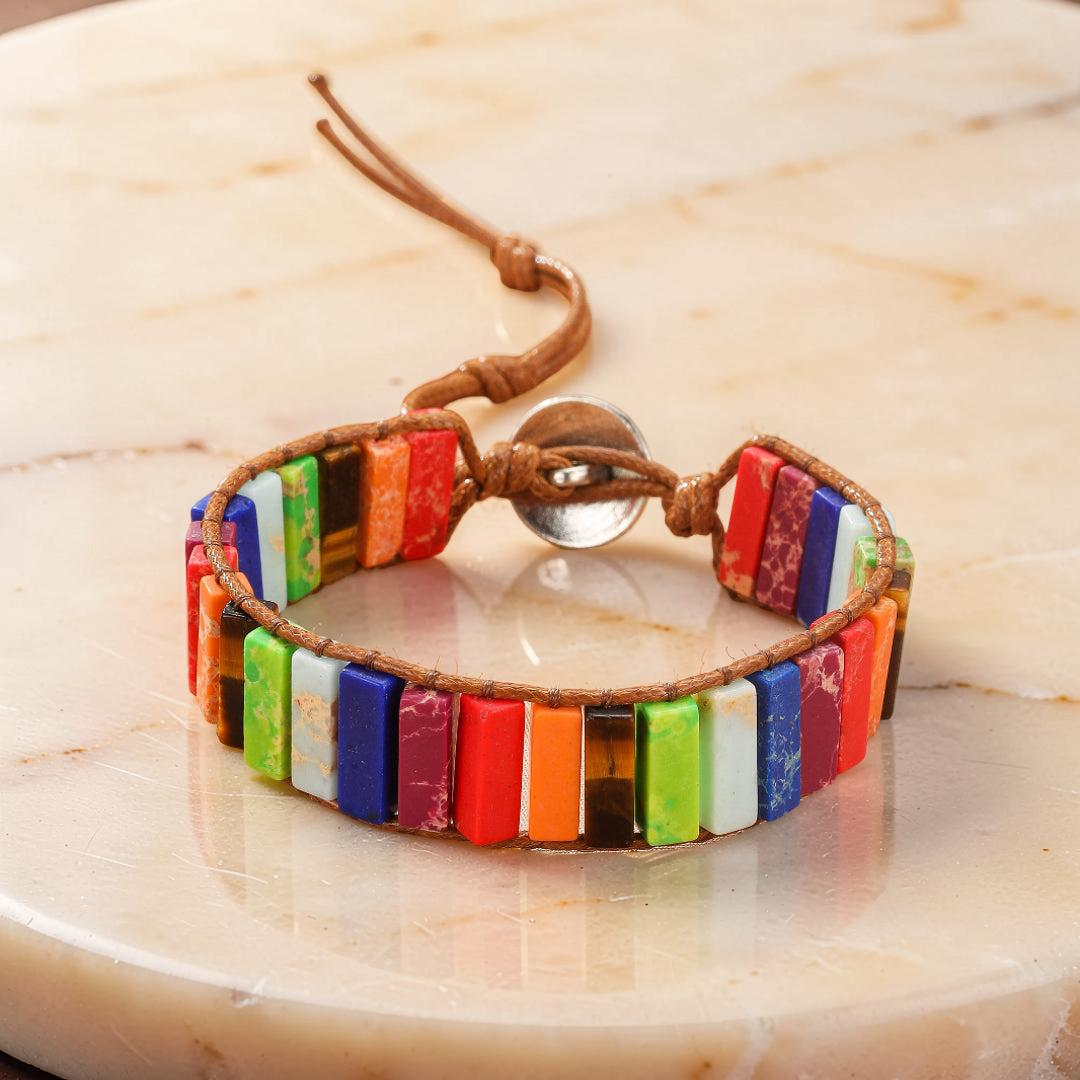 ATELIER-TIBET – Bracelet Jaspe – Harmonie des Chakras