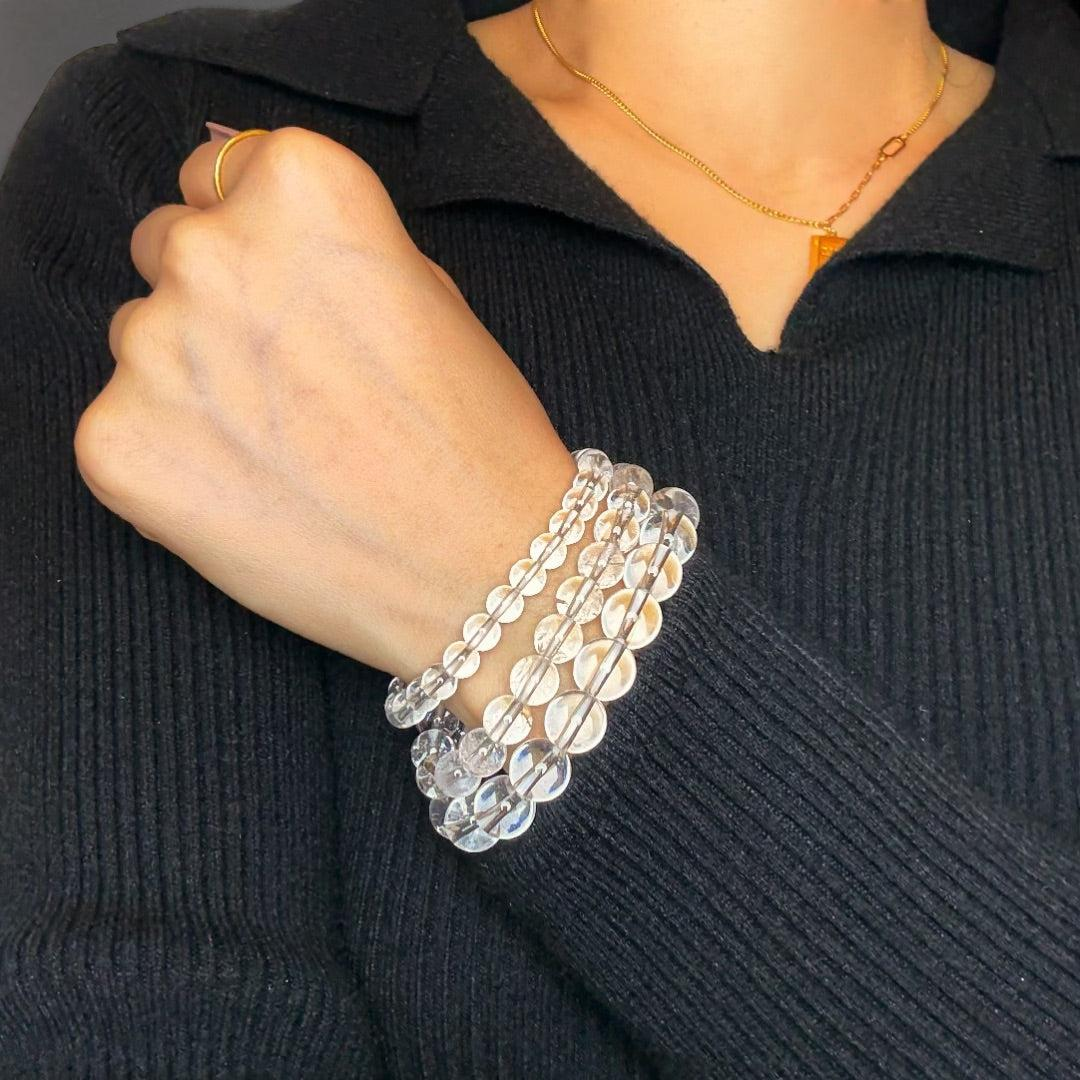 ATELIER-TIBET – Bracelet Cristal de Roche – Clarté Céleste