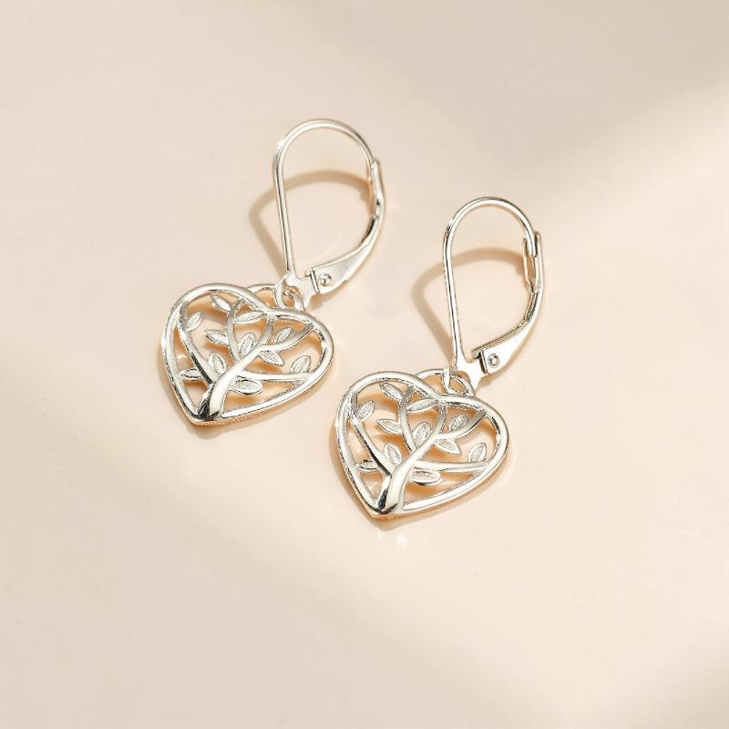 ATELIER-TIBET – Boucles d'oreilles – Arbre de Vie, Argent 925