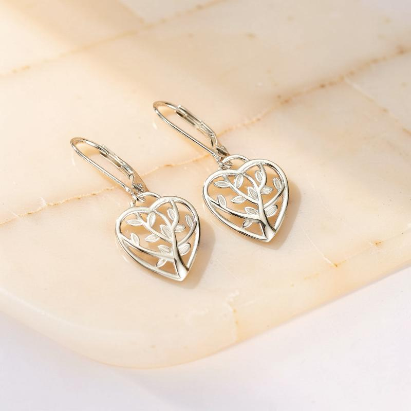 ATELIER-TIBET – Boucles d'oreilles – Arbre de Vie, Argent 925