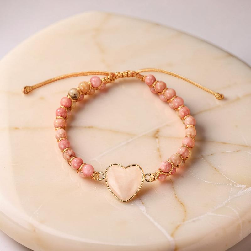 ATELIER-TIBET – Bracelet Quartz Rose – Cœur de Joie