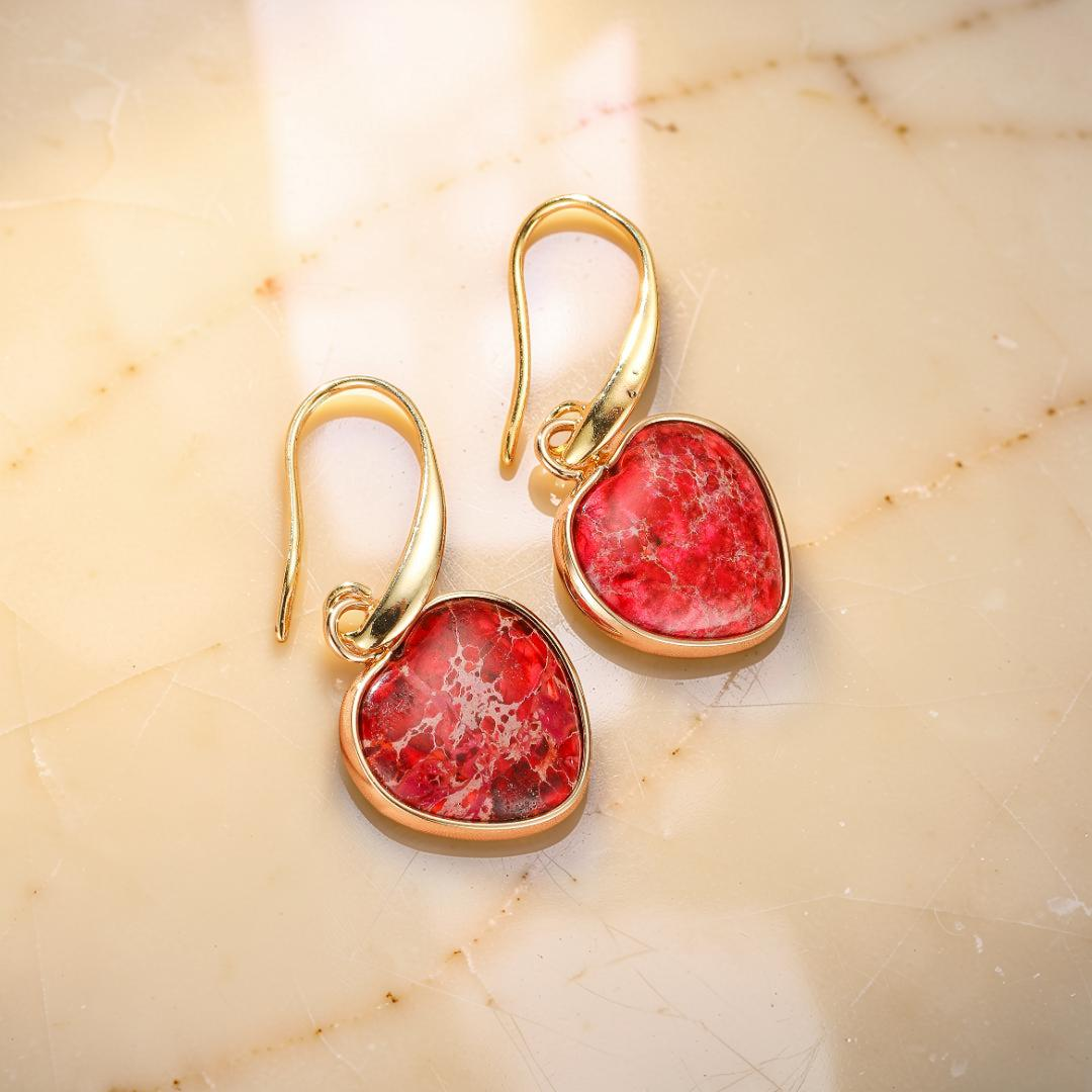 ATELIER-TIBET – Boucles d’Oreilles Jaspe – Éclat Vital