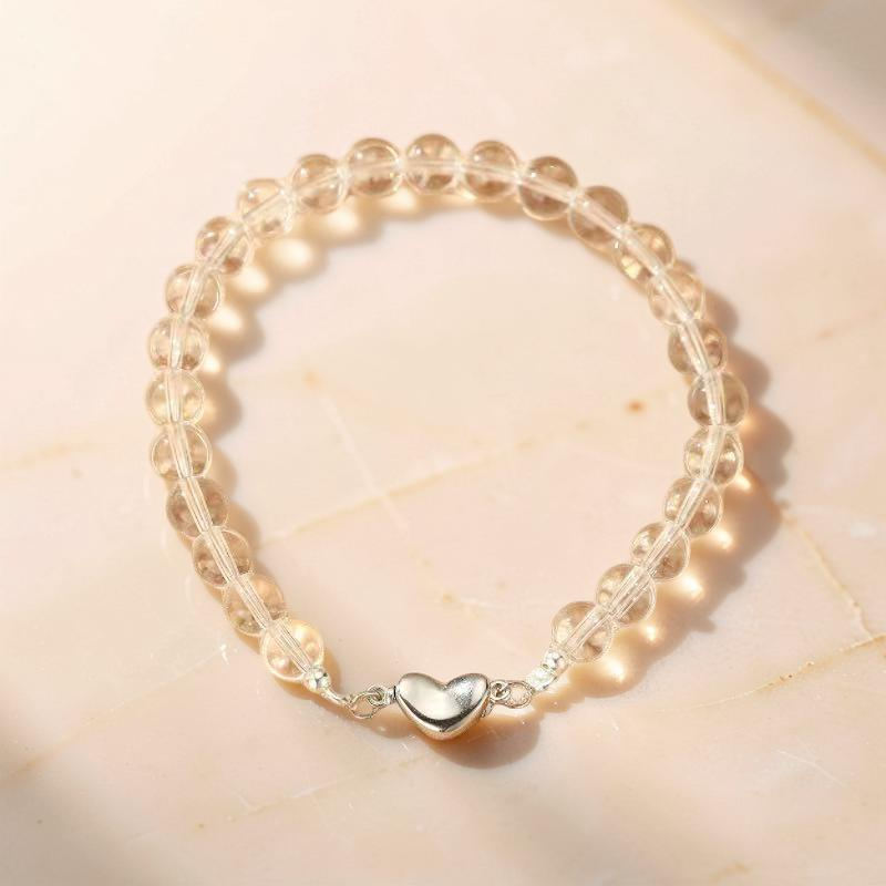 ATELIER-TIBET – Bracelet Cristal de Roche – Pureté du Cœur, Argent
