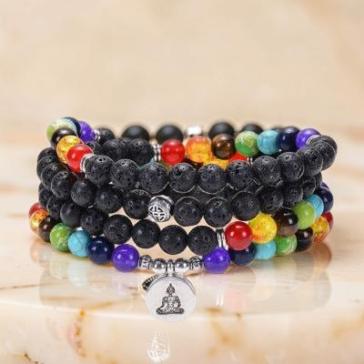 ATELIER-TIBET – Mâlâ 108 Perles – Zenitude, Pierre de Lave