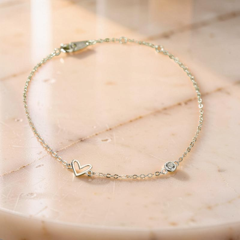 ATELIER-TIBET – Bracelet Cœur – Éclat du Cœur, Argent