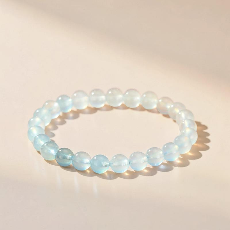 ATELIER-TIBET – Bracelet Aigue-Marine – Papillon d'Océan, Argent 925