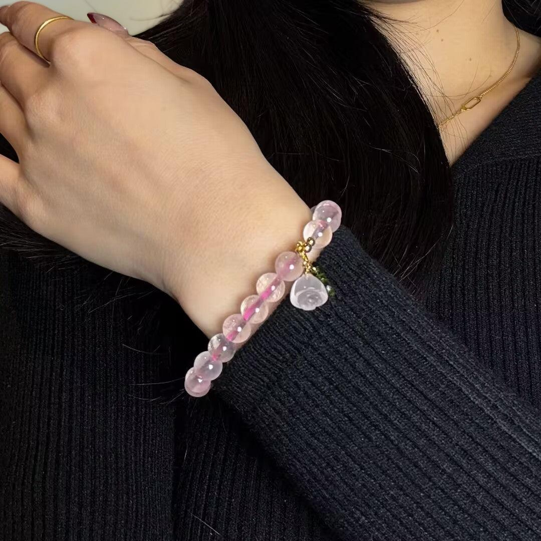 ATELIER-TIBET – Bracelet Quartz Rose – Amour de Cerise