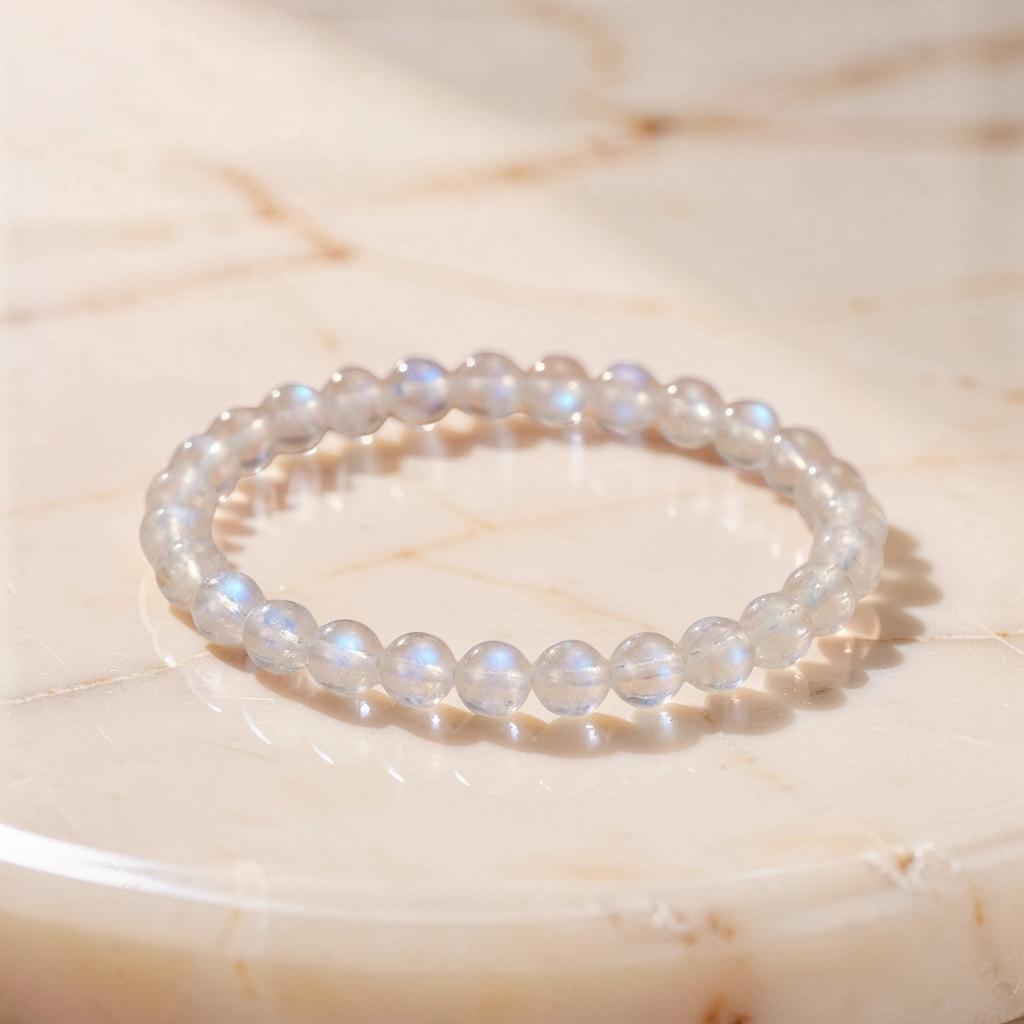 ATELIER-TIBET – Bracelet Pierre de Lune – Océan