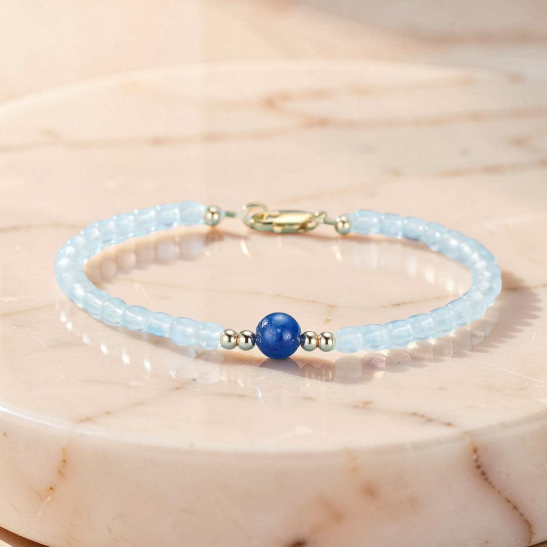 ATELIER-TIBET – Bracelet Pierre de Lune – Voyage Stellaire