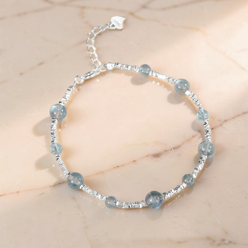 ATELIER-TIBET – Bracelet Labradorite – Beauté Lunaire, Argent