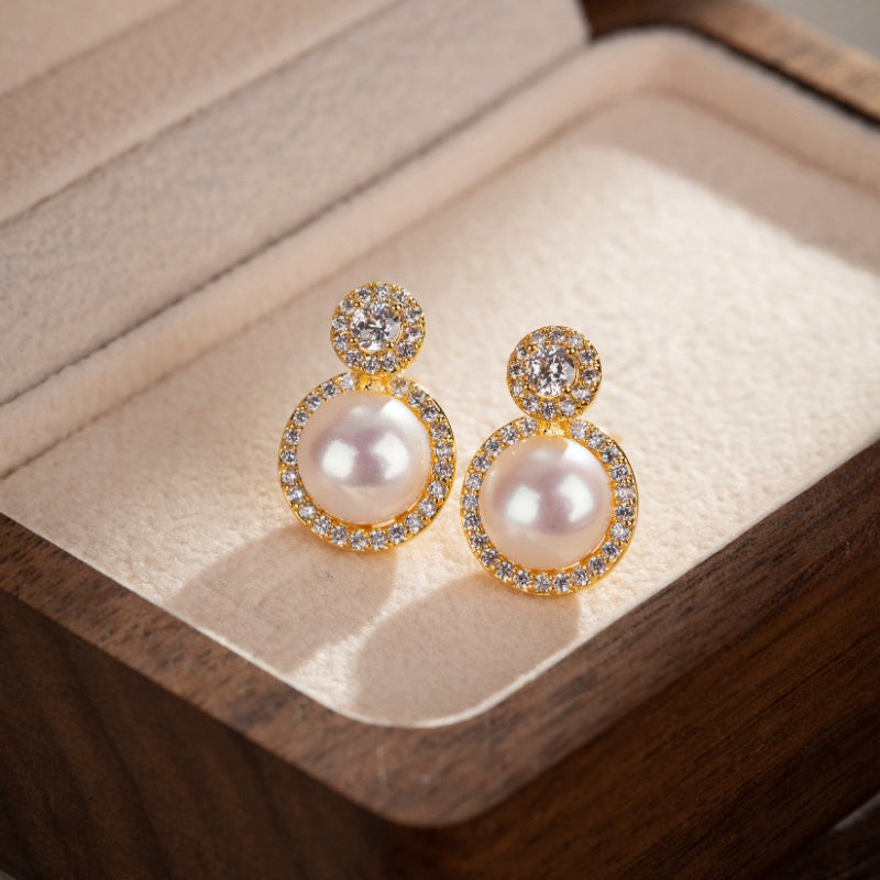 ATELIER-TIBET – Boucles d'Oreilles Perle – Lueur Royale