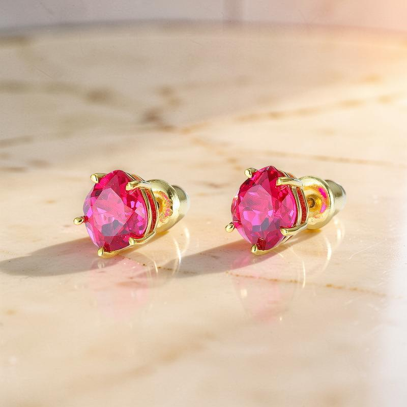 ATELIER-TIBET – Boucles d'Oreilles Cornaline – Essence de Vie, Argent Plaqué Or