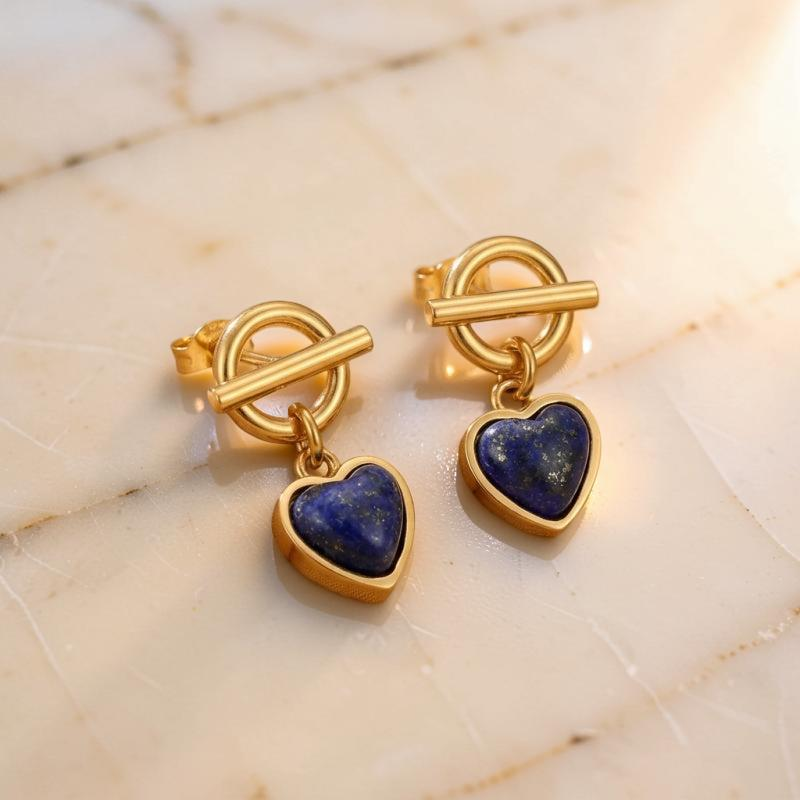 ATELIER-TIBET – Boucles d'Oreilles Lapis Lazuli – Veilleuses du Mystère