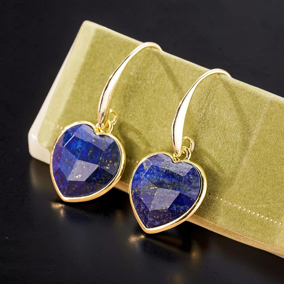 ATELIER-TIBET – Boucles d’Oreilles Amazonite/Lapis Lazuli – Douceur Radieuse