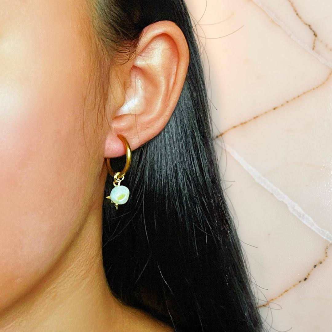 ATELIER-TIBET – Boucles d’Oreilles Amazonite/Lapis Lazuli – Étoile Céleste
