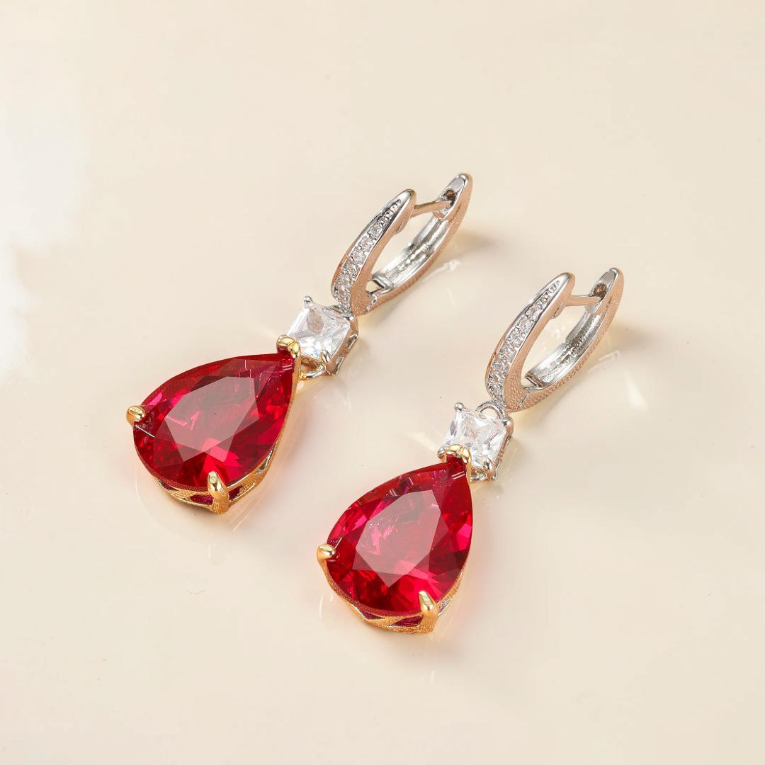 ATELIER-TIBET – Boucles d’Oreilles Cornaline – Larmes Impériales