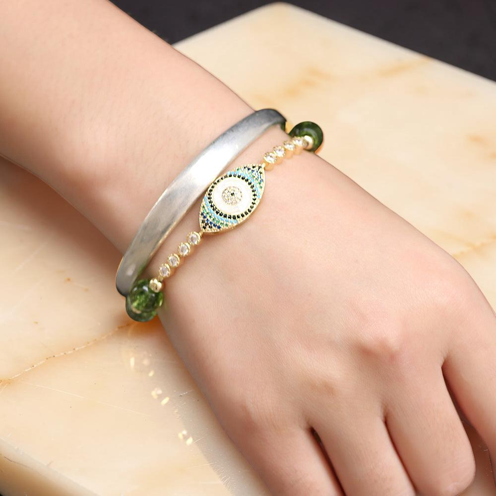 ATELIER-TIBET – Bracelet Péridot Mauvais Œil – Abondance
