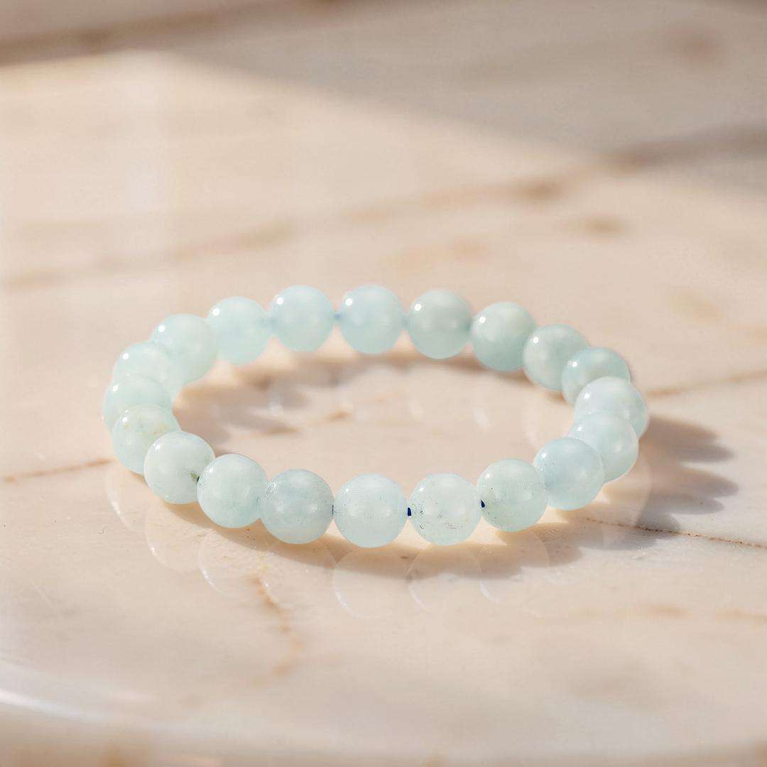 ATELIER-TIBET – Bracelet Aigue Marine – Esprit Calme