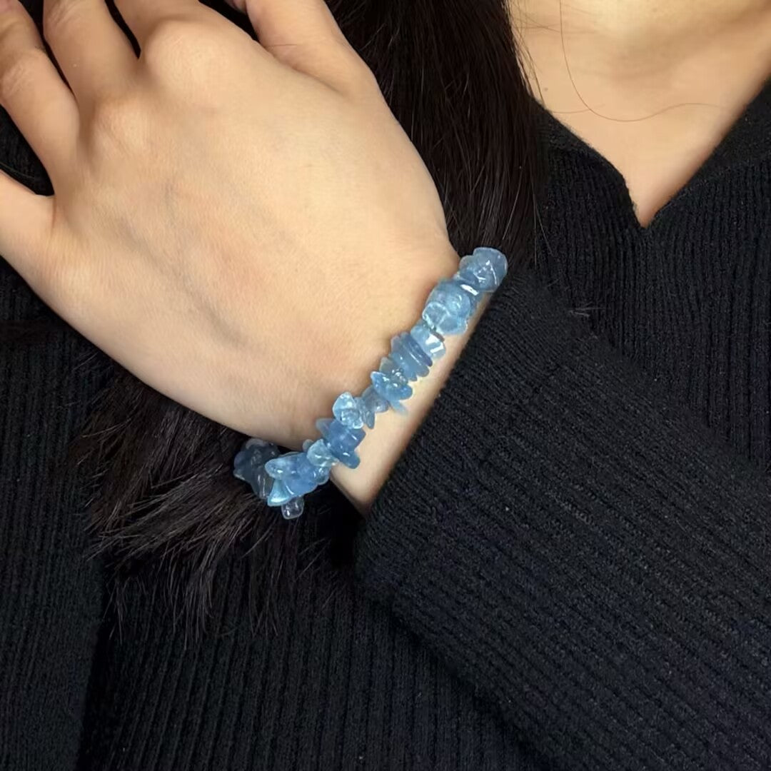 ATELIER-TIBET – Bracelet Aigue Marine – Trésor des Flots