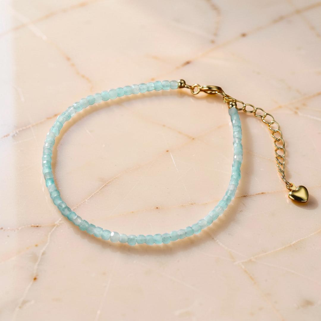 ATELIER-TIBET – Bracelet Amazonite Fine – Fil d'Azur