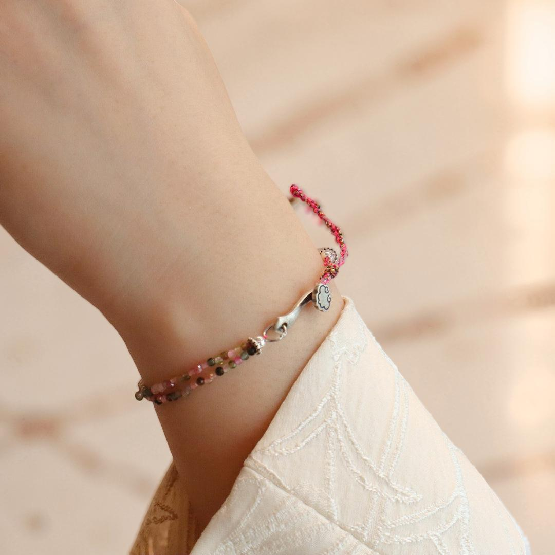 ATELIER-TIBET – Bracelet Amazonite ou Tourmaline – Essence, Argent