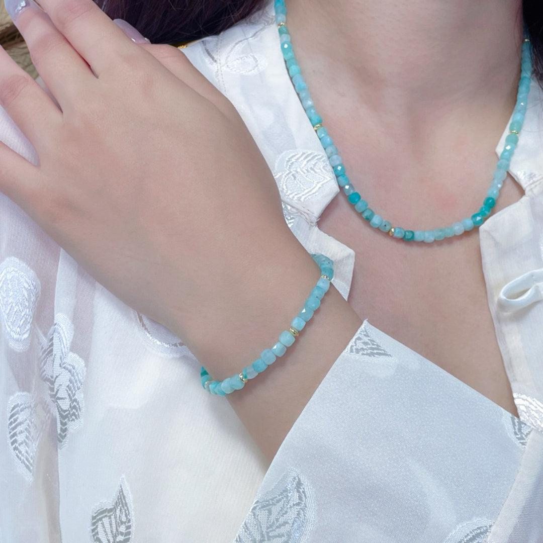 ATELIER-TIBET – Bracelet Amazonite – Reflet d'Aurore