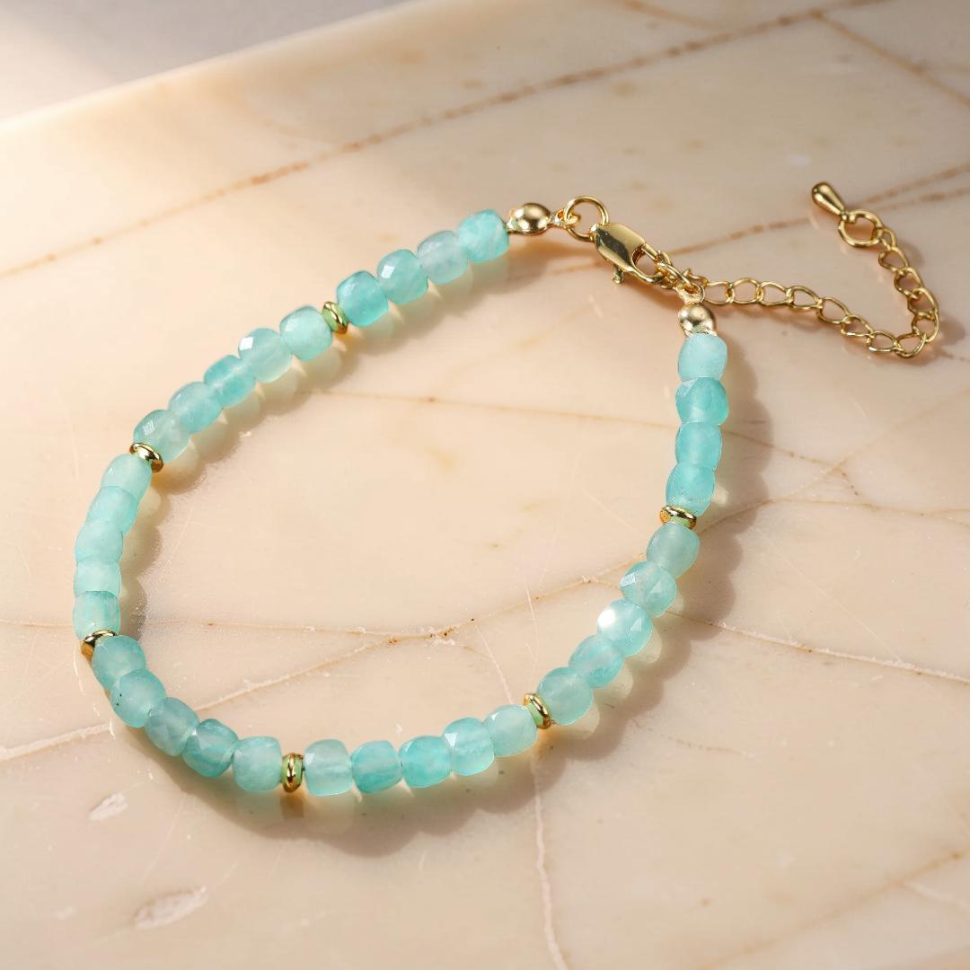 ATELIER-TIBET – Bracelet Amazonite – Reflet d'Aurore