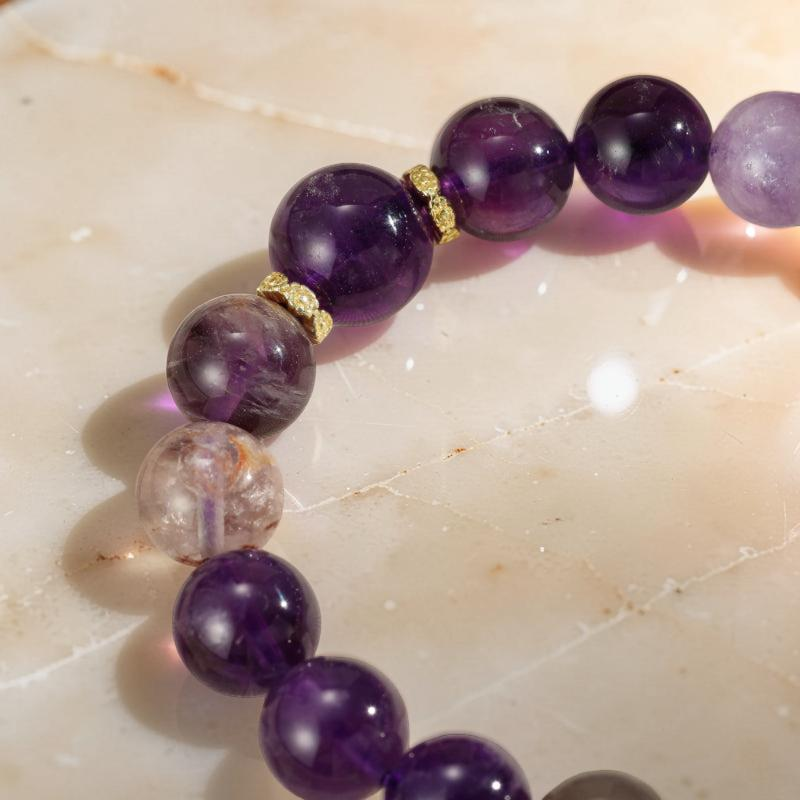 ATELIER-TIBET – Bracelet Améthyste – Magie Lilas