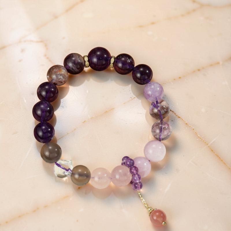 ATELIER-TIBET – Bracelet Améthyste – Magie Lilas