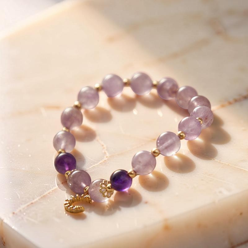 ATELIER-TIBET – Bracelet Améthyste – Sérénité Lunaire