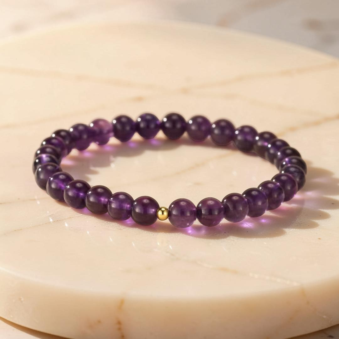 ATELIER-TIBET – Bracelet Améthyste – Vibrations Pures, Argent 925