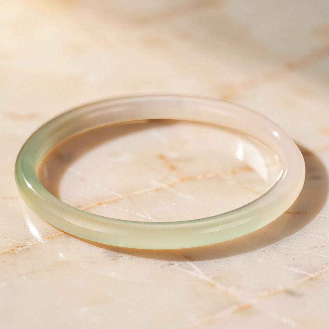 ATELIER-TIBET – Bracelet Calcédoine – Reflets Montagne