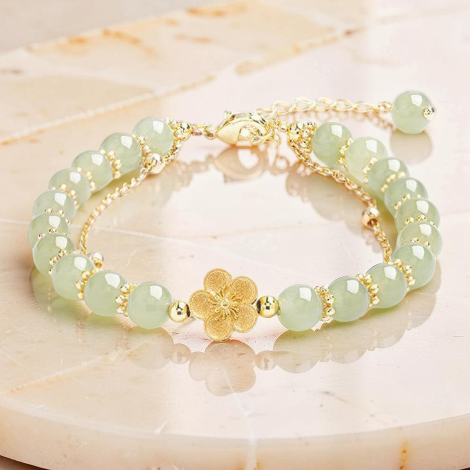 ATELIER-TIBET – Bracelet Jade – Caresse de Sakura