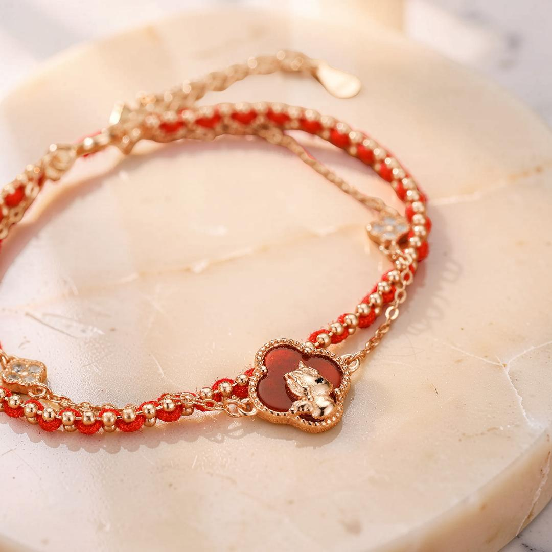 ATELIER-TIBET – Bracelet Cheval – Esprit Libre, Argent Plaqué Or Rose