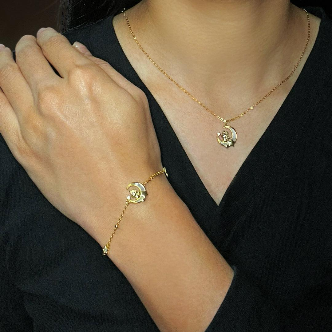 ATELIER-TIBET – Bracelet Cheval – Rêve Étoilé, Argent Plaqué Or