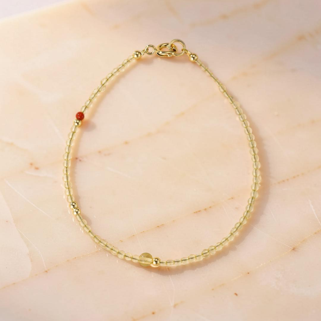 ATELIER-TIBET – Bracelet Citrine – Lueur de Prospérité