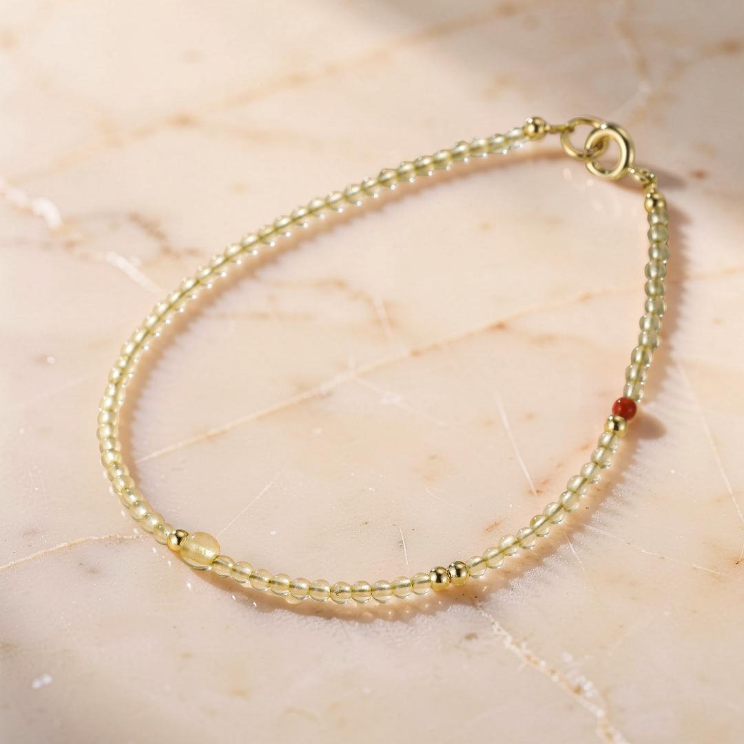 ATELIER-TIBET – Bracelet Citrine – Lueur de Prospérité