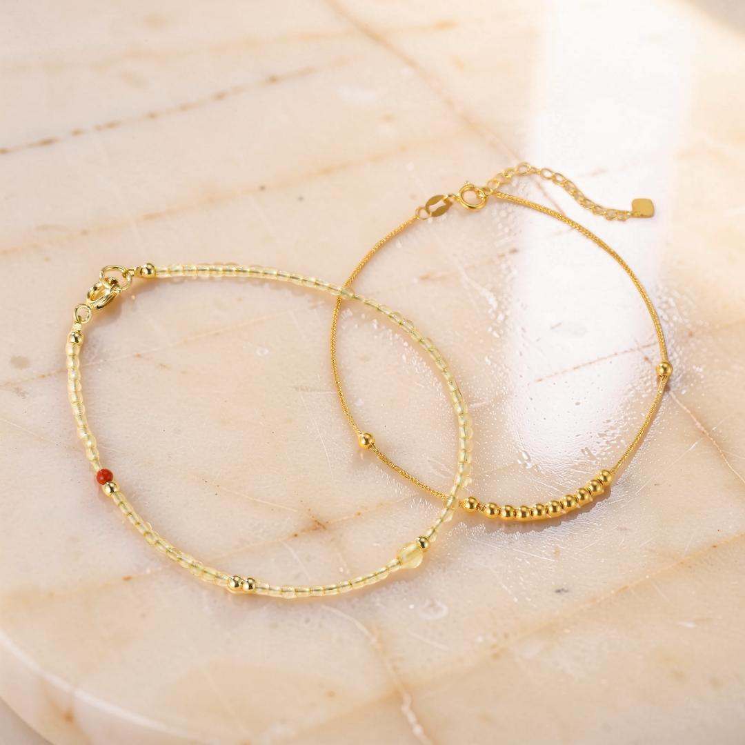 ATELIER-TIBET – Bracelet Citrine – Lueur de Prospérité