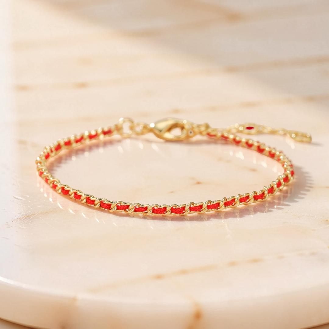 ATELIER-TIBET – Bracelet Cordon Rouge – Chaîne de Protection