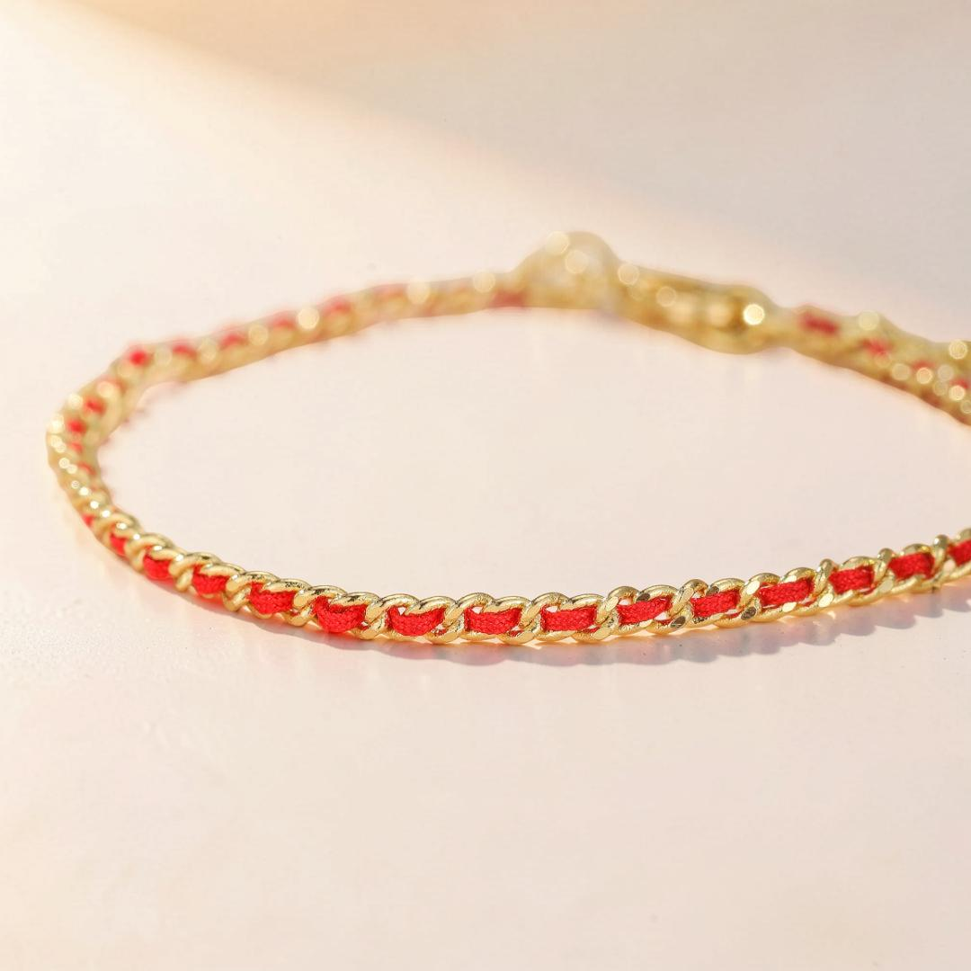 ATELIER-TIBET – Bracelet Cordon Rouge – Chaîne de Protection