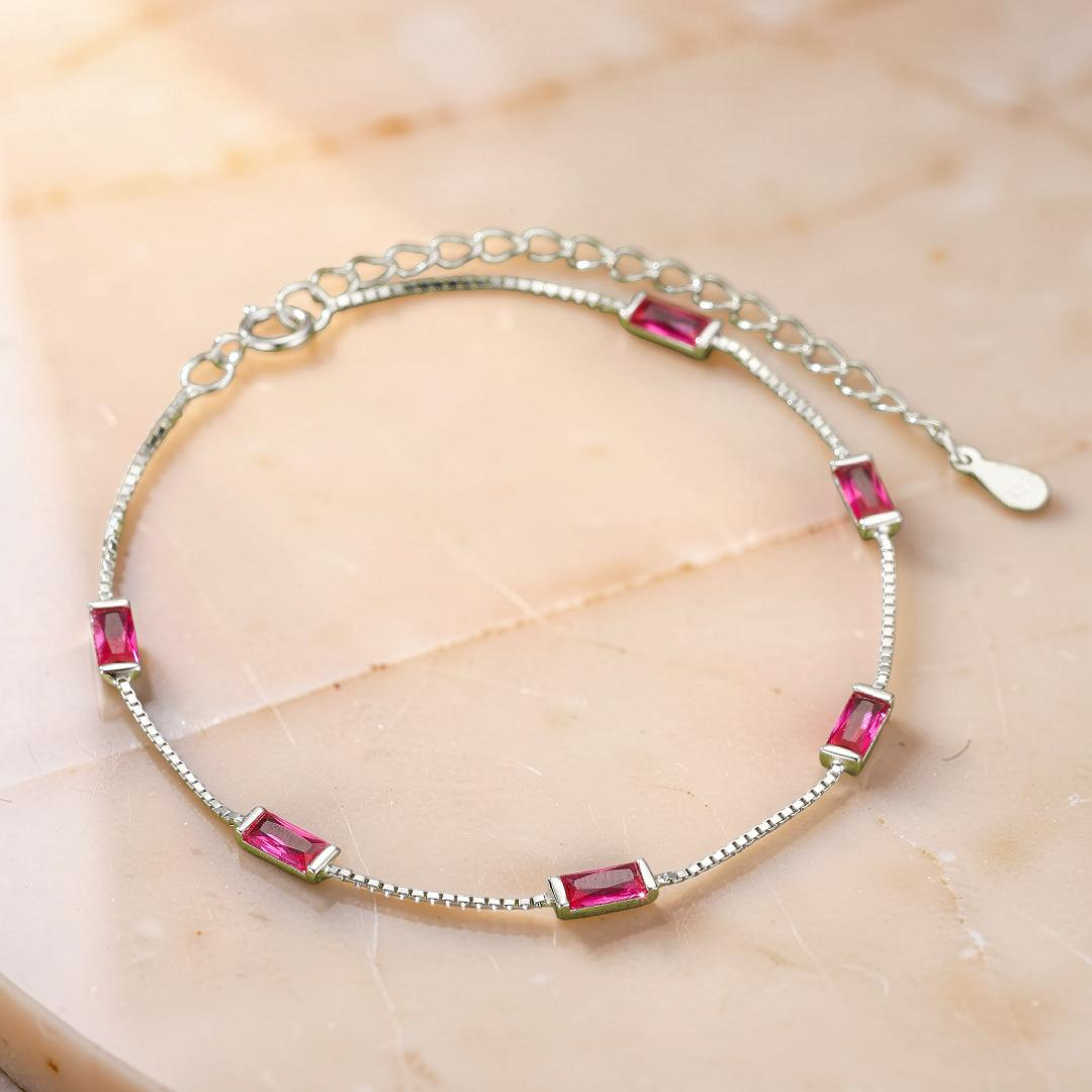 ATELIER-TIBET – Bracelet Cornaline – Charme de Feu, Argent