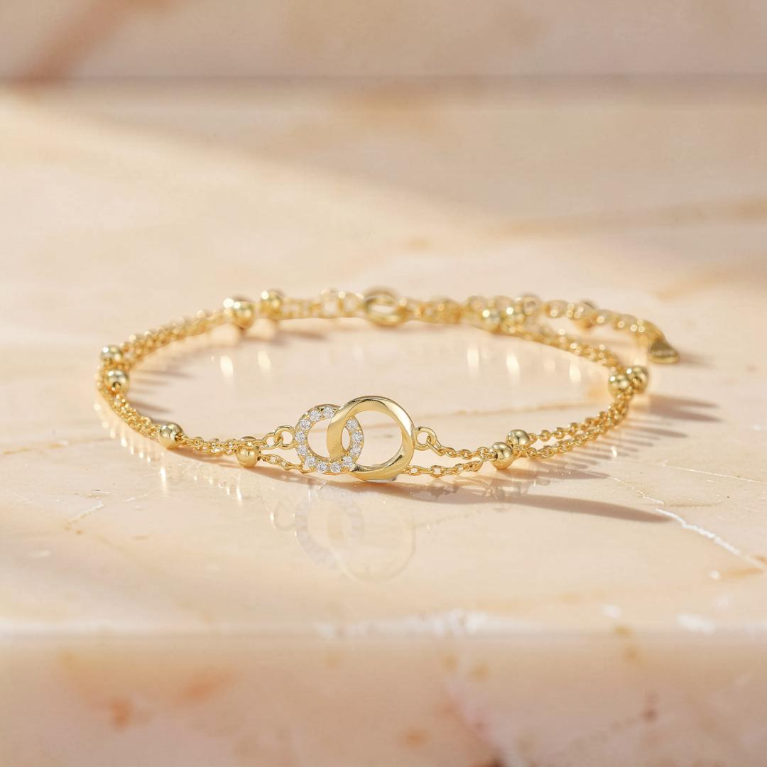 ATELIER-TIBET – Bracelet Infini – Cercles d’Amour, Argent 925