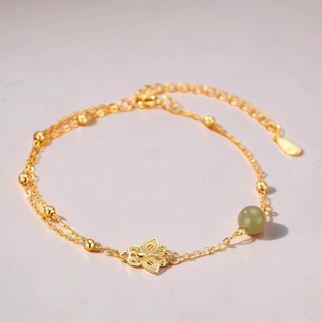 ATELIER-TIBET – Bracelet Jade – Douceur Aérienne, Argent
