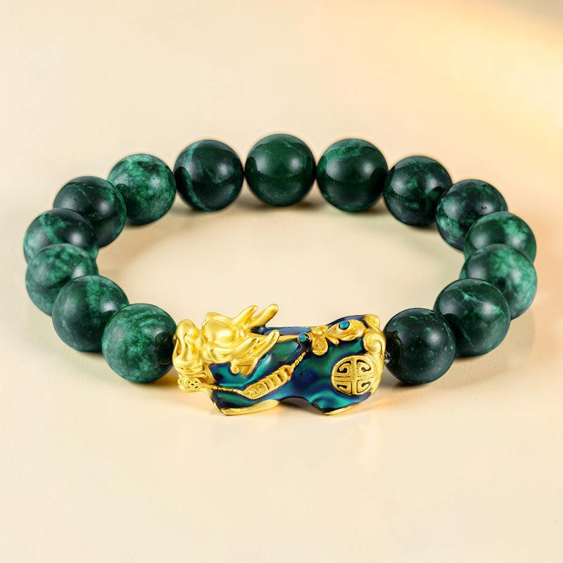 ATELIER-TIBET – Bracelet Jade et Pi Xiu – Harmonie Céleste