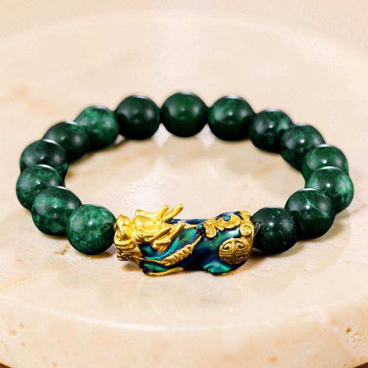 ATELIER-TIBET – Bracelet Jade et Pi Xiu – Harmonie Céleste
