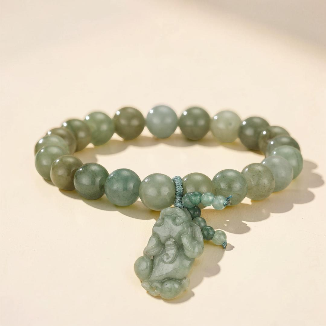 ATELIER-TIBET – Bracelet Jade et Pi Xiu – Richesse et Succès