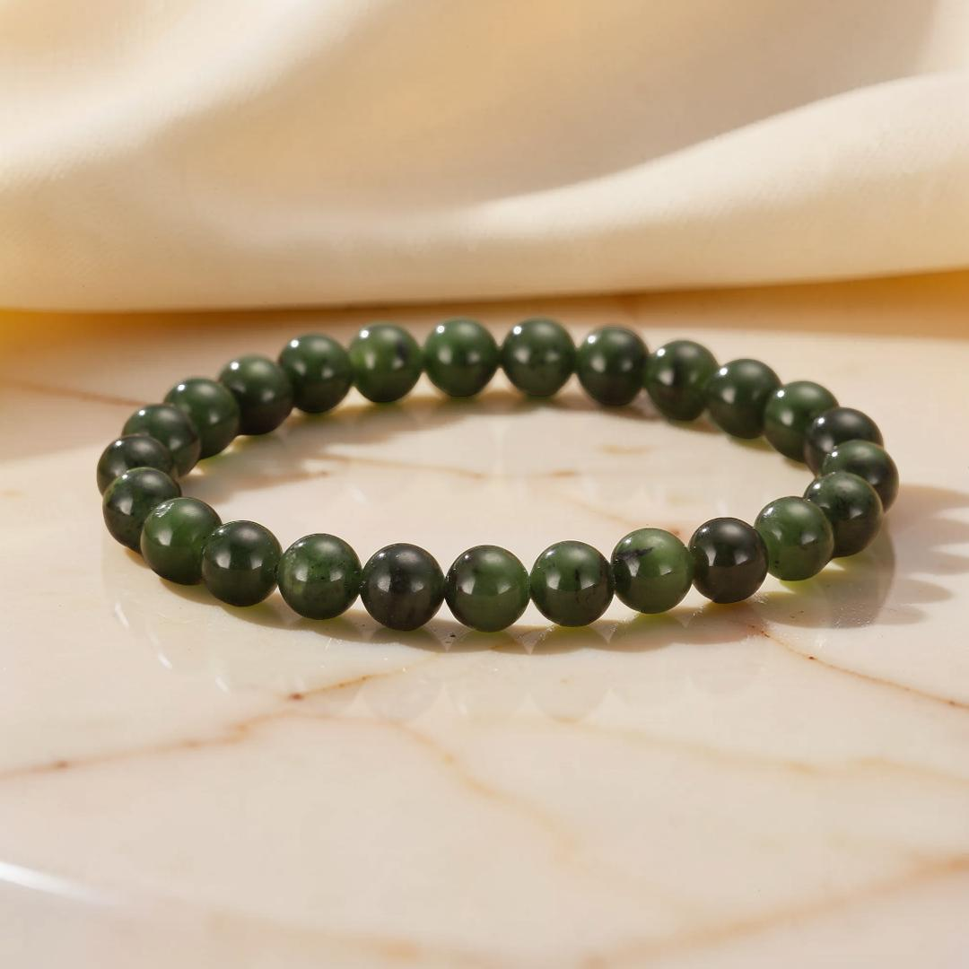 ATELIER-TIBET – Bracelet Jade Vert – Échos de Sérénité