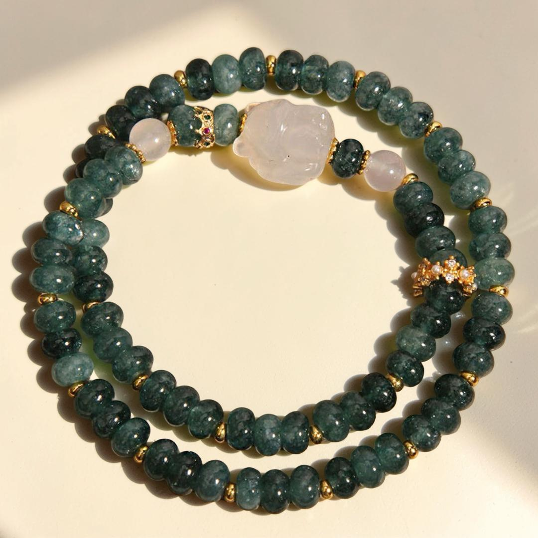 ATELIER-TIBET – Bracelet Jadéite – Renard Royal