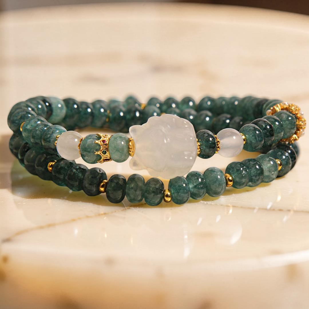 ATELIER-TIBET – Bracelet Jadéite – Renard Royal