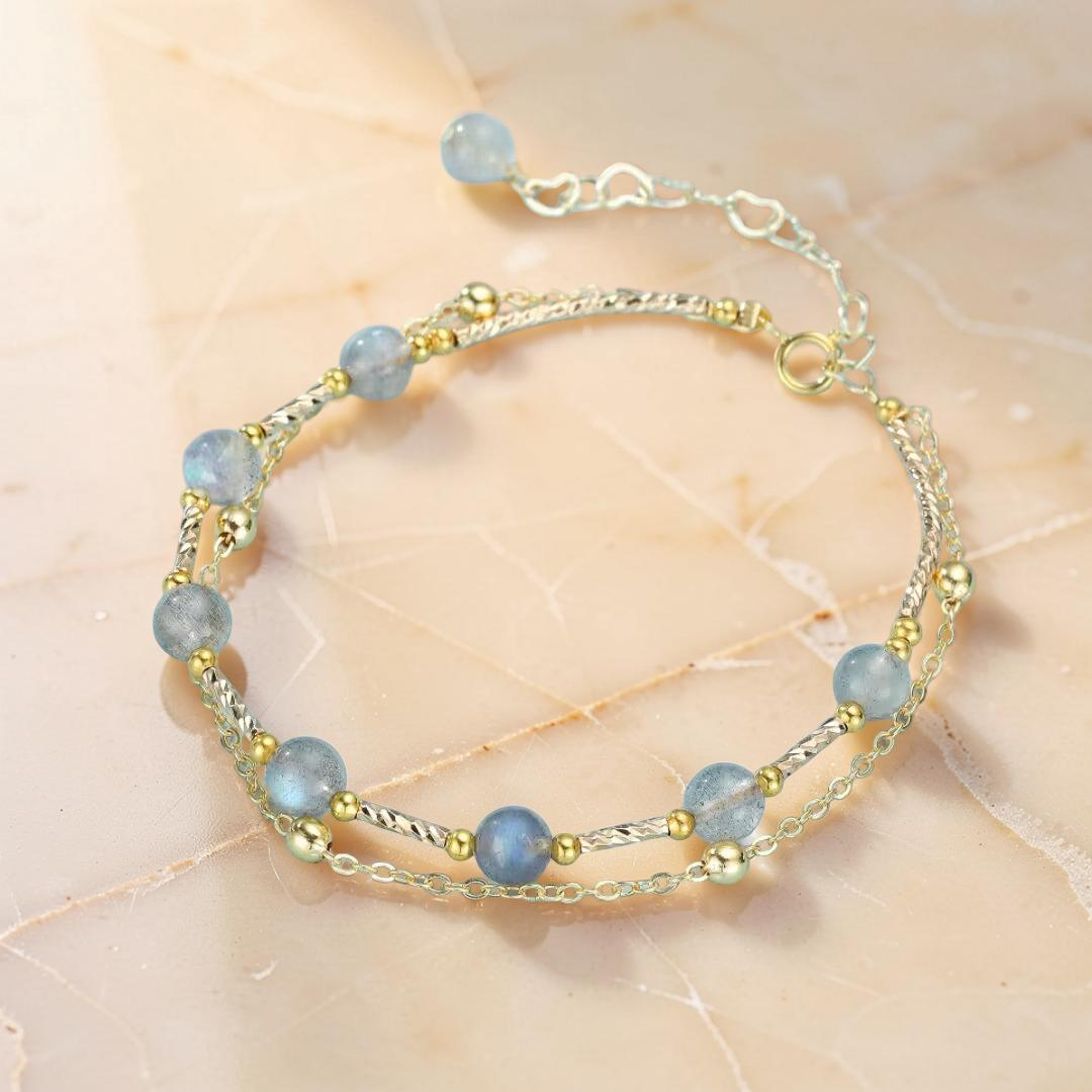 ATELIER-TIBET – Bracelet Labradorite – Magie Lunaire
